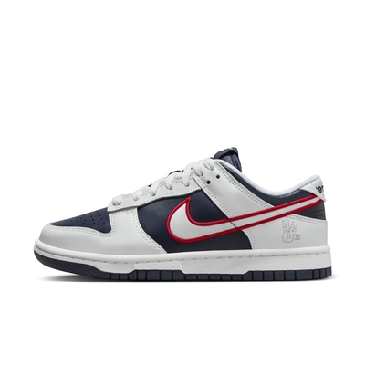 NIKE W DUNK LOW PRM 女休閒運動鞋-白藍紅-DZ2780100