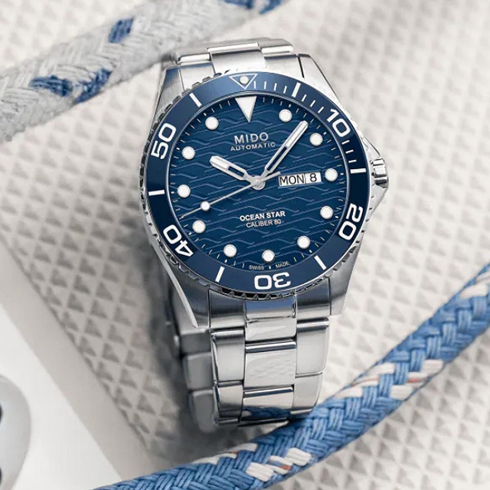 MIDO美度 官方授權經銷商M3 OCEAN STAR海洋之星陶瓷圈潛水機械腕錶 42.5mm/M0424301104100