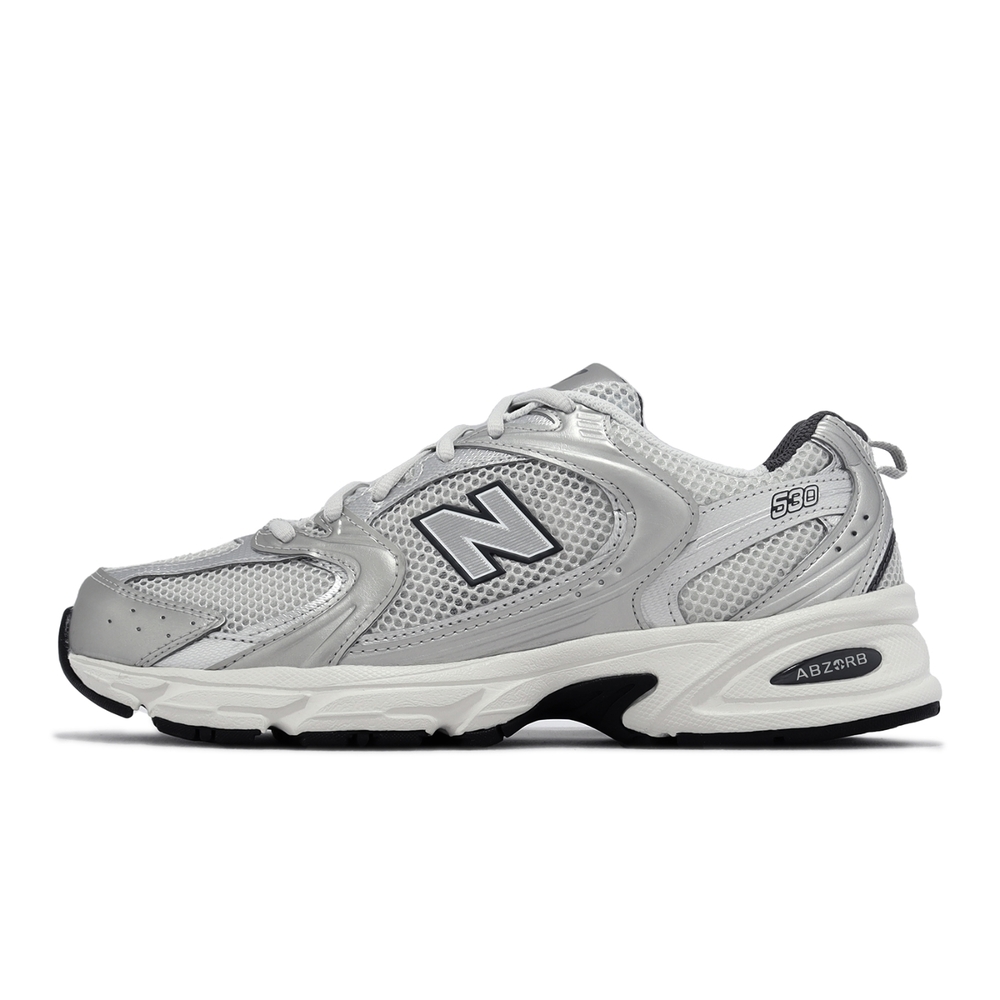 New Balance 休閒鞋530 男鞋女鞋灰銀復古老爹鞋網布NB MR530LG-D