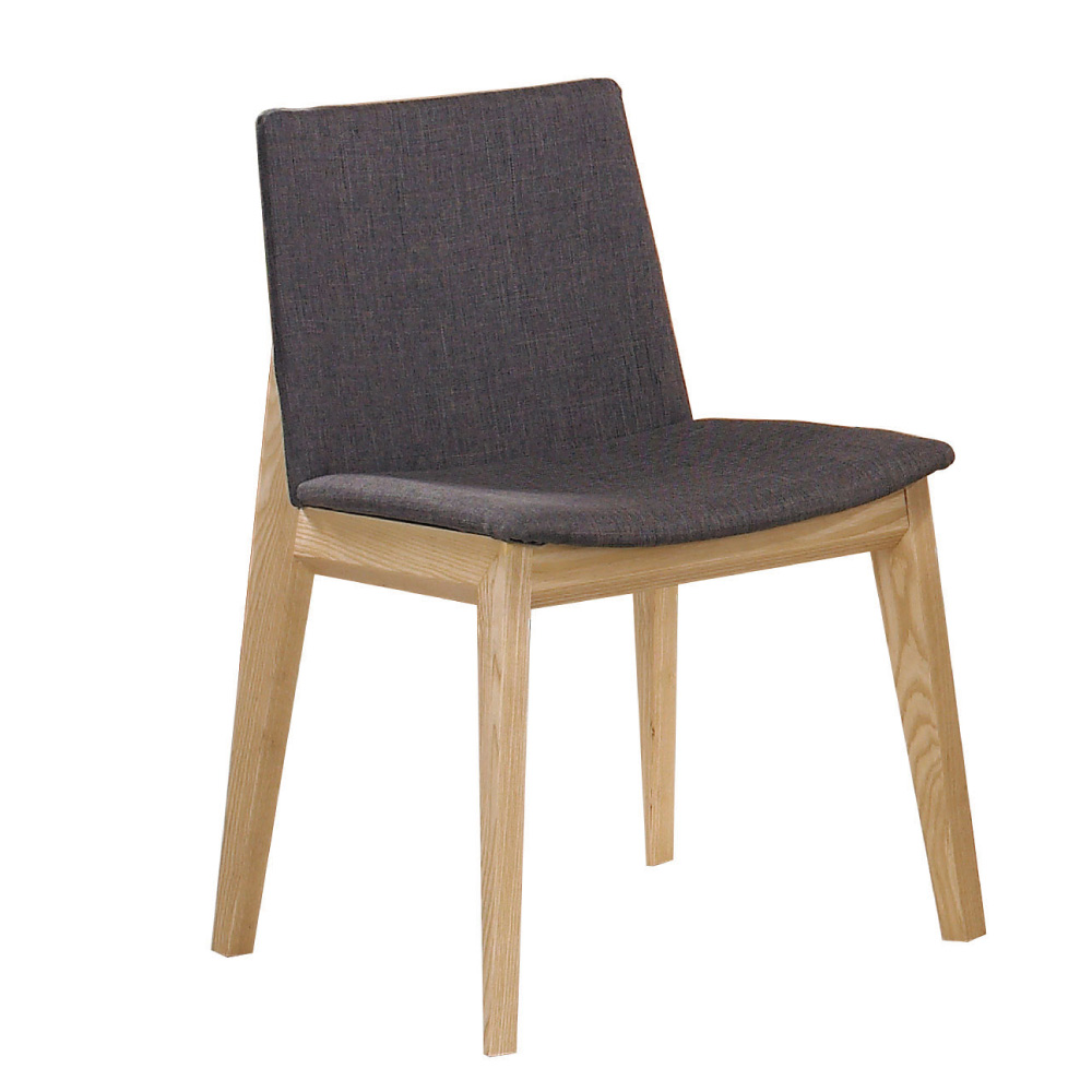 文創集 米蕾時尚亞麻布實木餐椅組合(二入組+二色可選)-50x48x77cm免組