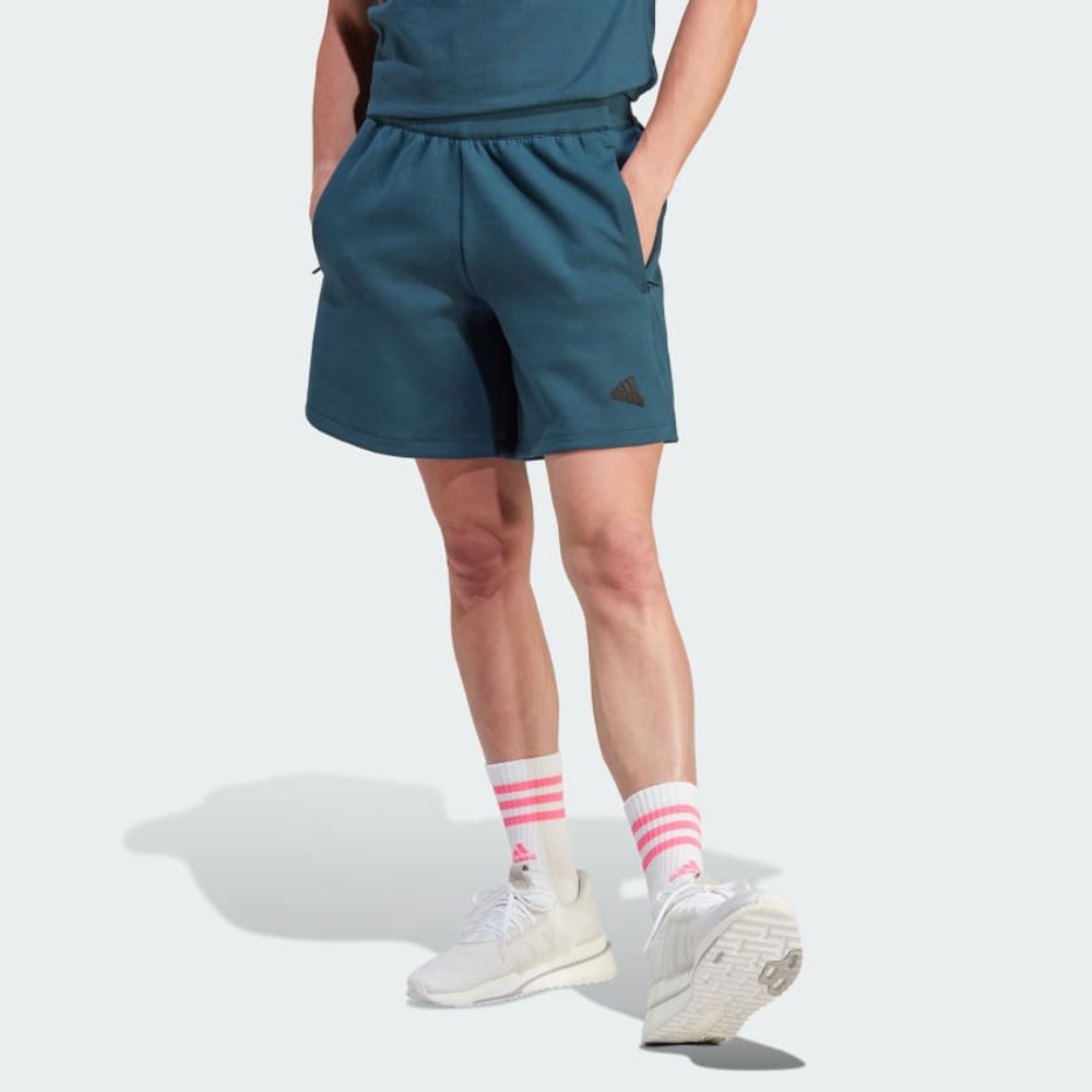 adidas 愛迪達 短褲 男款 運動褲 M Z.N.E. PR SHO 藍綠 IN5095