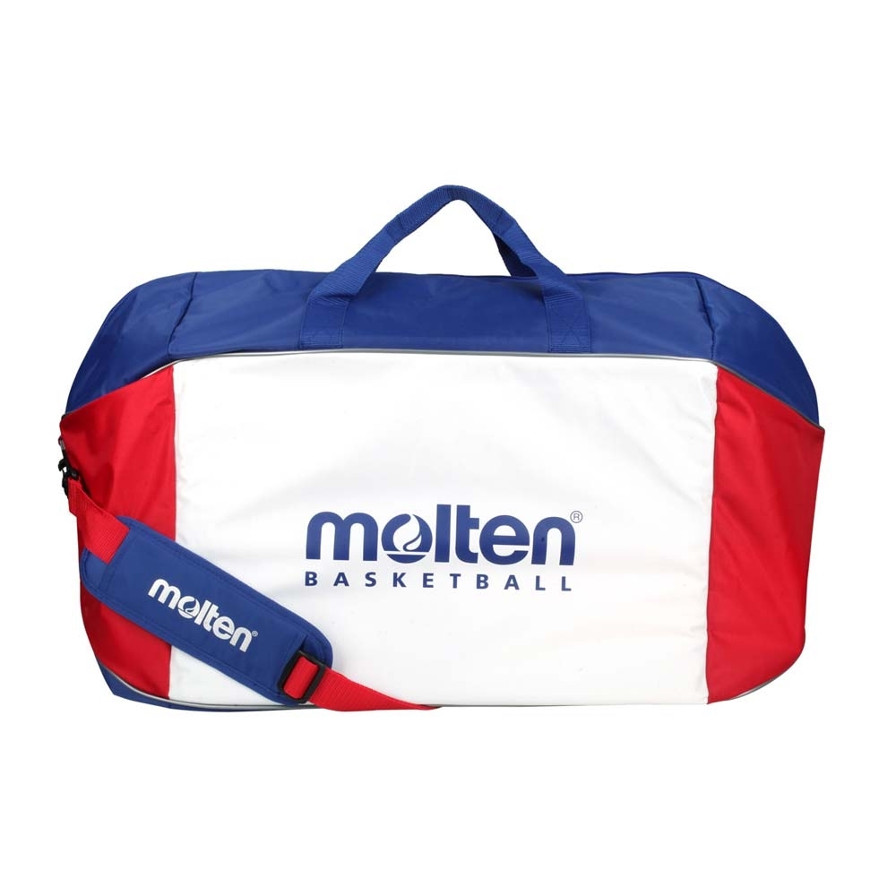 MOLTEN 籃球袋-6入裝-裝備袋 側背包 肩背包 EB0056 白紅藍