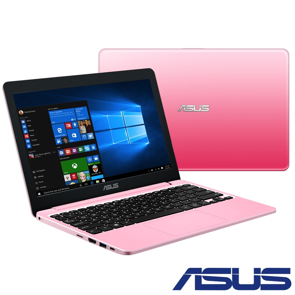 ASUS E203MA 11吋筆電(N4000/4G/64G eMMC/LapTop/Win10(S)/櫻花粉)