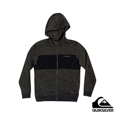 【QUIKSILVER】 KELLER HOOD ZIP NYLON 連帽外套 黑灰