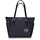 Michael Kors 經典 PVC / 肩背 托特包(大款/黑灰) product thumbnail 1