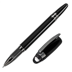 MONTBLANC 萬寶龍 STARWALK星際行者 漂浮 珍貴樹脂 夜黑 細字筆 鋼珠筆