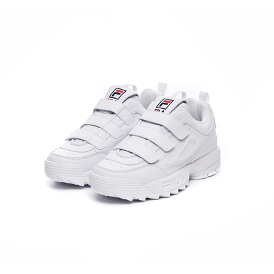 FILA DISRUPTOR II TRIPLE STRAP 中性運動鞋-白 4-C113W