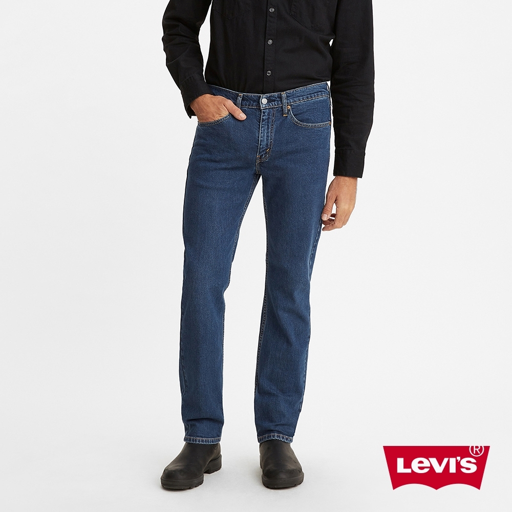 Levis 男款 514低腰合身直筒牛仔褲 / 深藍基本款 / 天絲棉 / 彈性布料