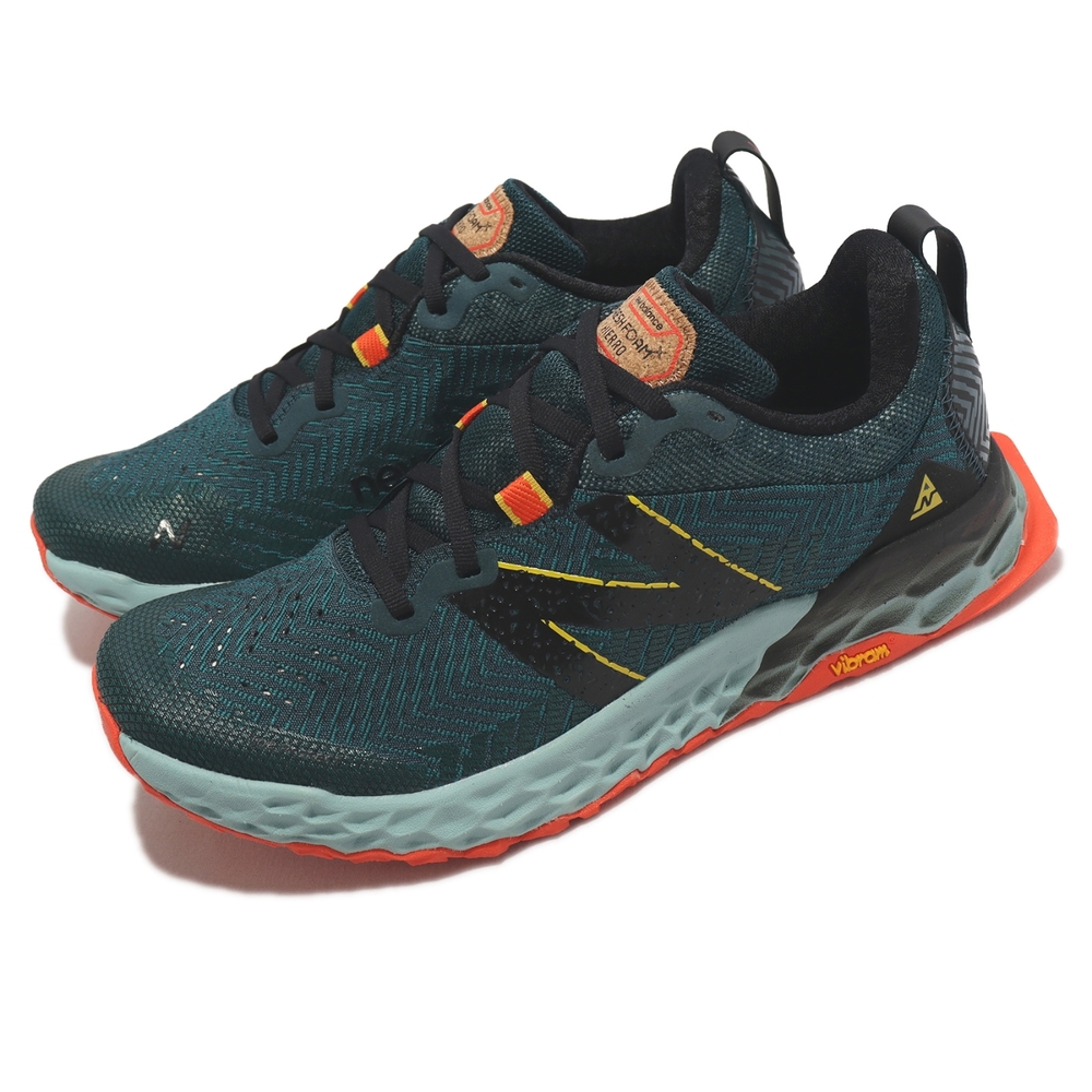 New Balance 野跑鞋 Fresh Foam X Hierro V6 男鞋 綠 黑 vibram 緩震 耐磨 NB MTHIERG6D