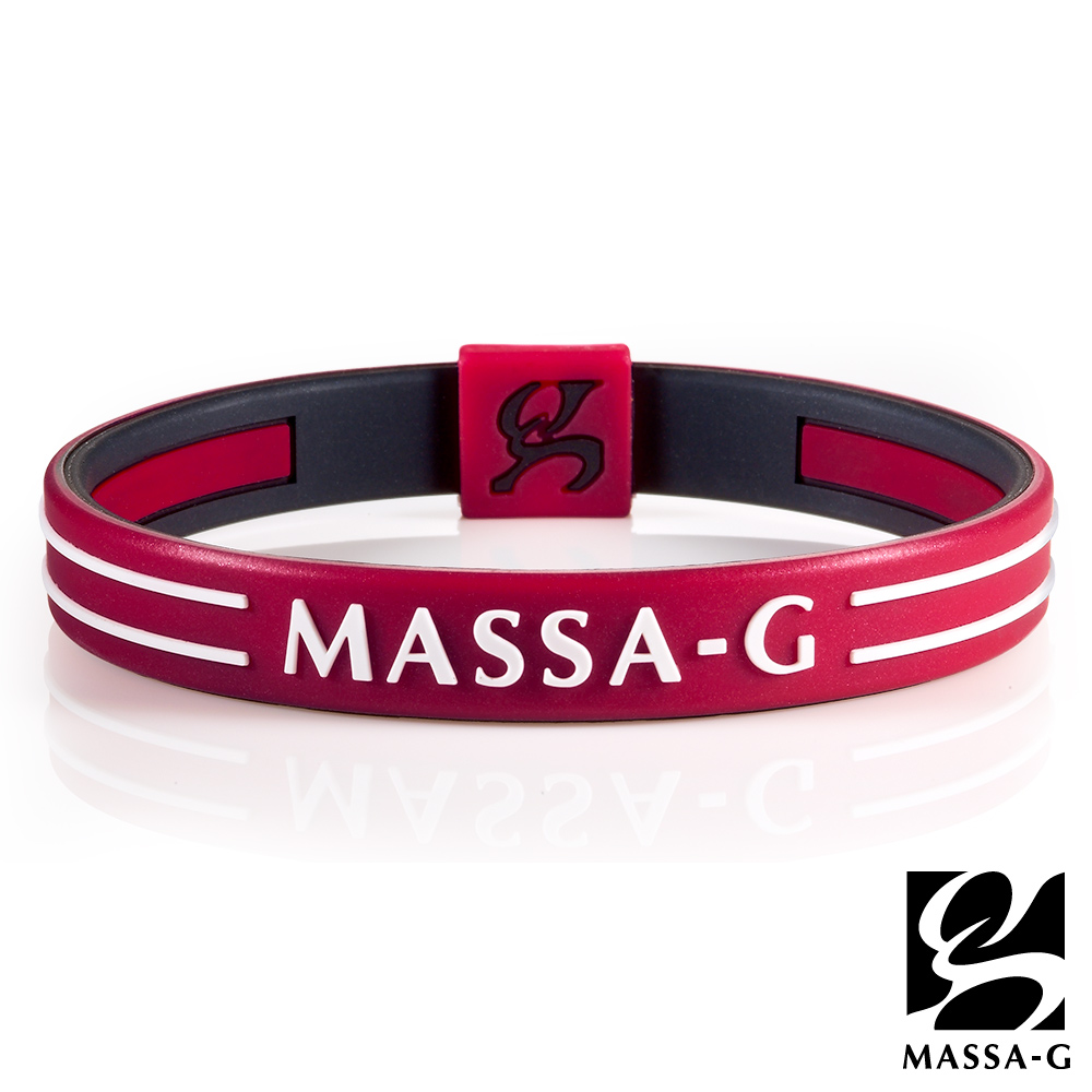 MASSA-G 雙面鍺鈦能量手環-紅