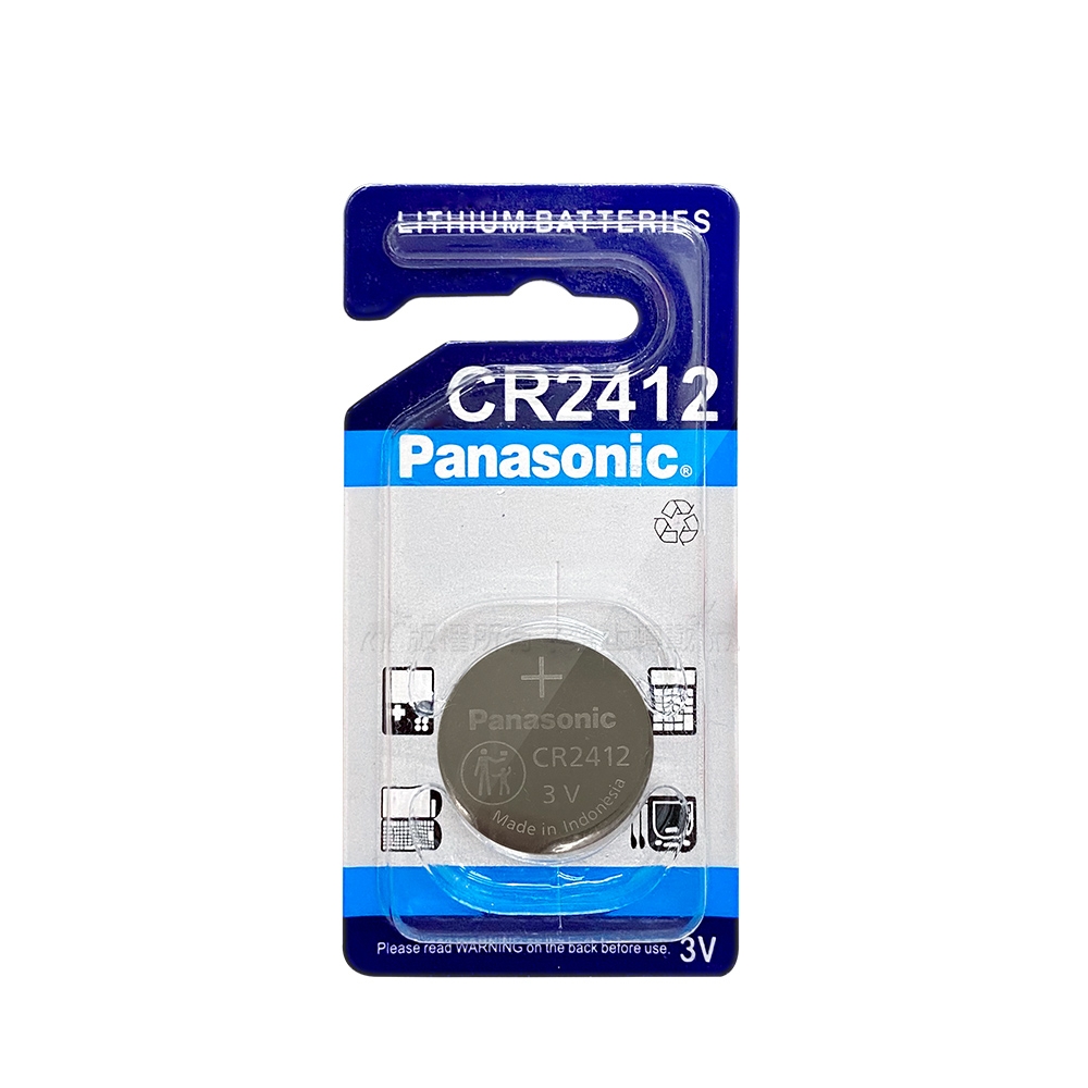 Panasonic 國際牌 CR2412 鈕扣型電池 3V專用鋰電池(單顆入)