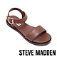 STEVE MADDEN-BELMONTE 一字帶素面涼拖鞋-棕色 product thumbnail 1