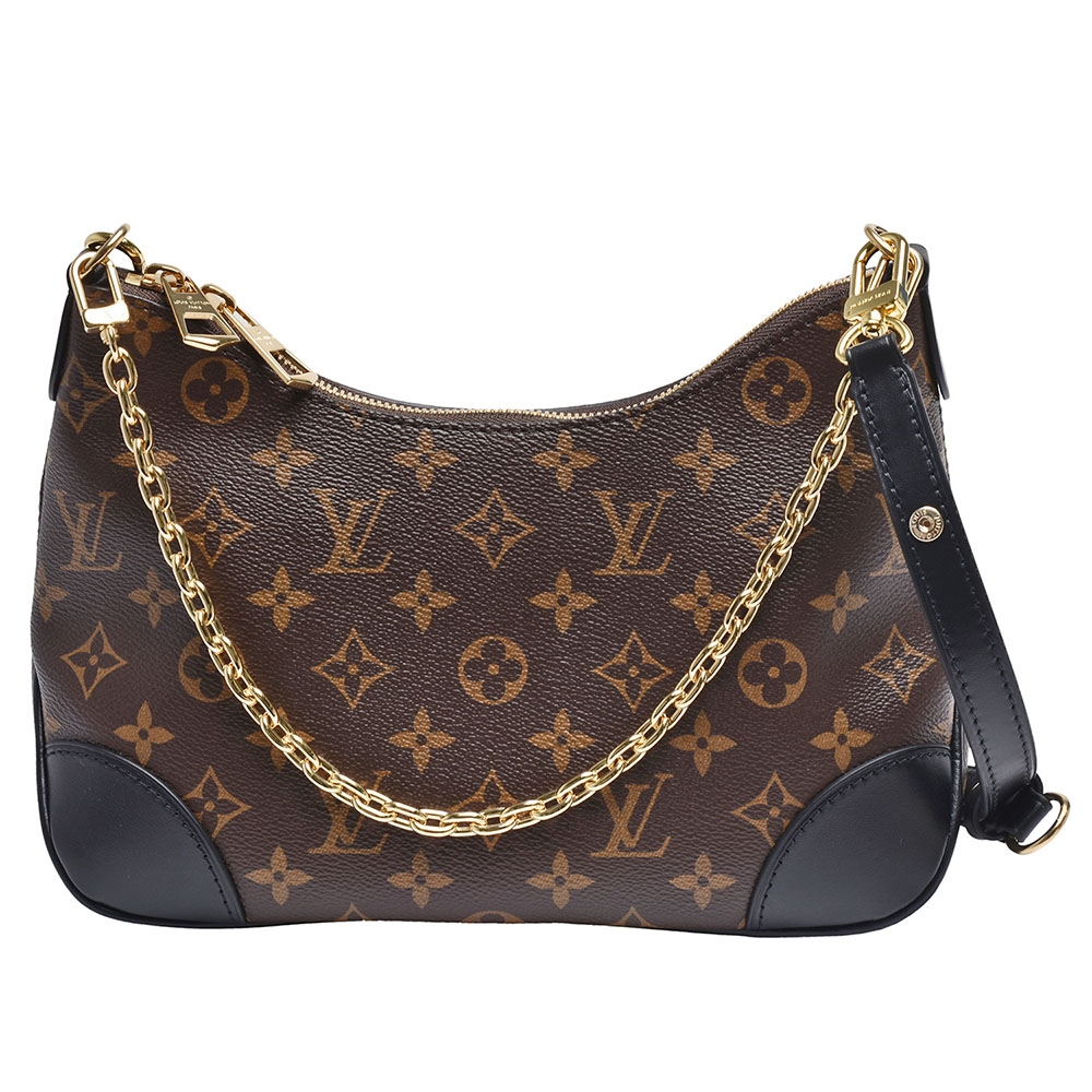 LV M45831 BOULOGNE系列經典Monogram帆布手提/斜背包(黑色) | LV路易威