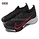 Nike 慢跑鞋 Air Zoom Tempo Next% FK 男鞋 黑 紅 緩震 不對稱鞋帶 運動鞋 CI9923-009 product thumbnail 1