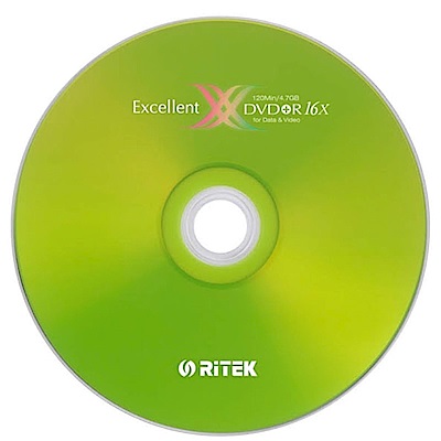錸德 RiTEK X系列 16X DVD+R 300片