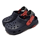 Crocs 洞洞鞋 Classic All-Terrain Clog K 童鞋 深藍 紅 布希鞋 涼拖鞋 卡駱馳 207458410 product thumbnail 1