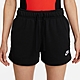 NIKE 短褲 女款 運動褲 AS W NSW CLUB FLC MR SHORT 黑 DQ5803-010 product thumbnail 1