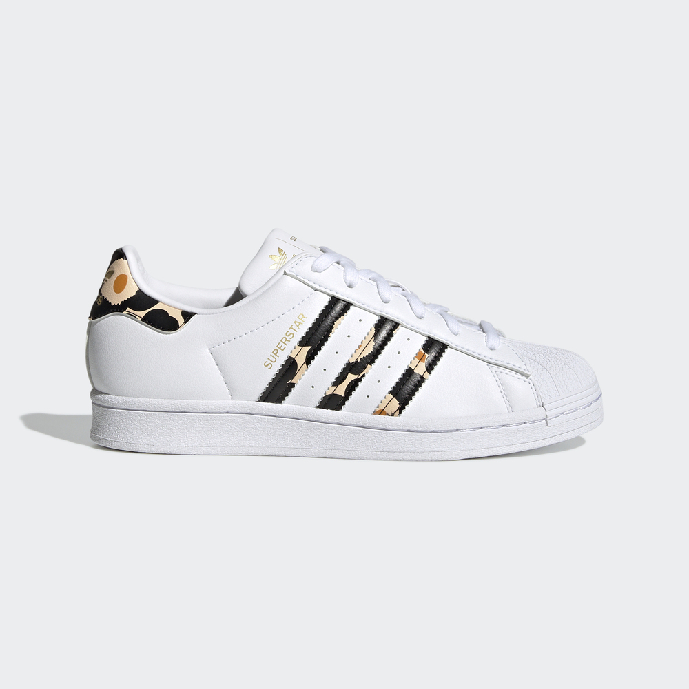 Adidas Marimekko Superstar [H04076] 女 休閒鞋 聯名款 經典 貝殼頭 百搭 舒適 白