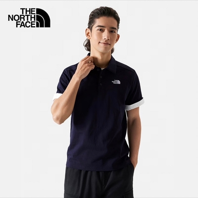 The North Face M MFO S/S COTTON POLO - AP男女短袖POLO上衣-藍-NF0A8AV3RG1