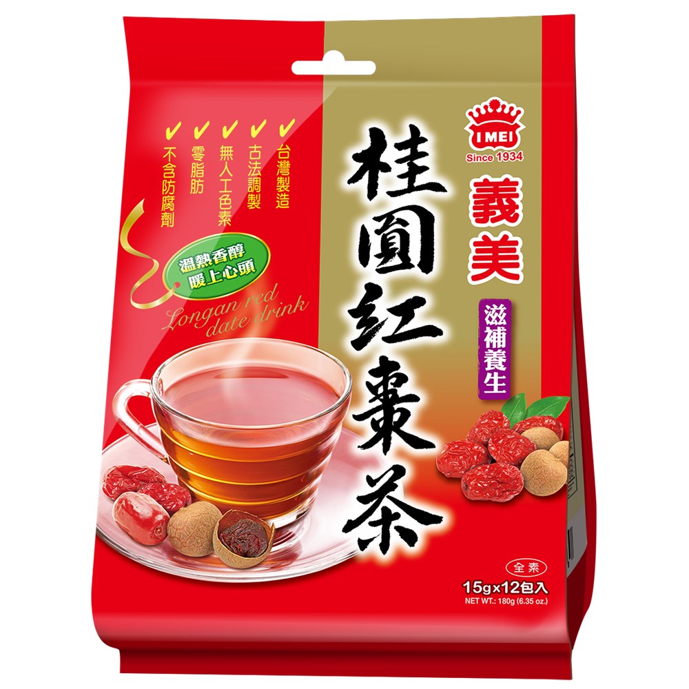 義美桂圓紅棗茶(15gx12包) | 玄米茶/麥茶/其他| Yahoo奇摩購物中心