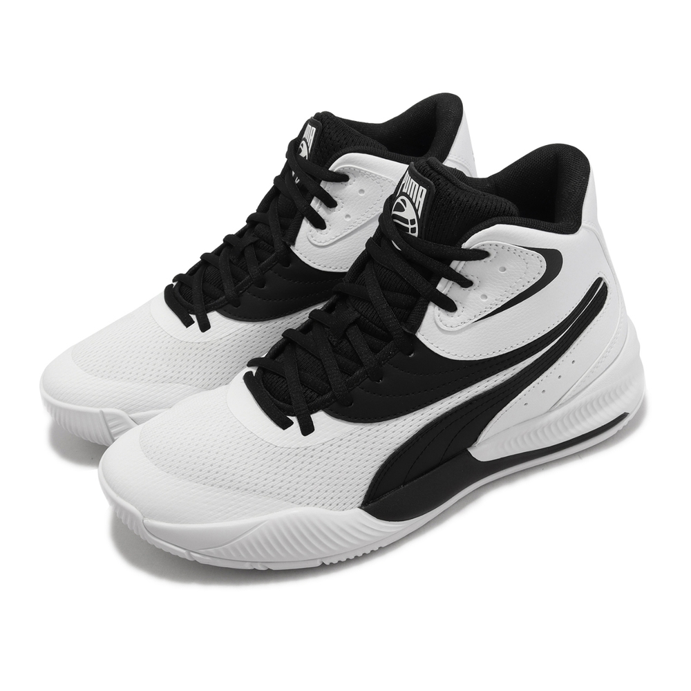 Puma 籃球鞋 Triple Mid 白 黑 男鞋 Profoam 避震中底 透氣 運動鞋 37645107