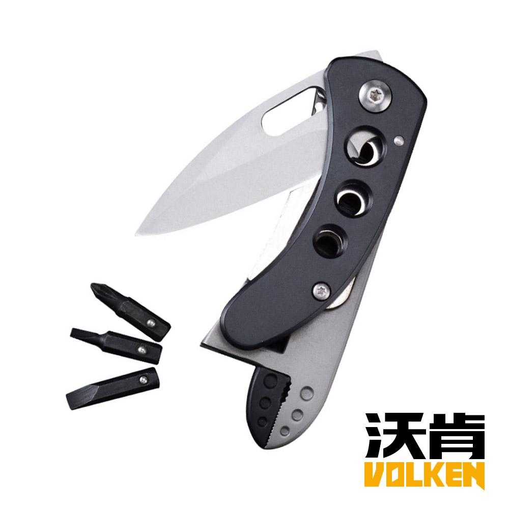 VOLKEN 沃肯 5合1 戶外居家隨身工具多功能刀鉗/板手 PE19