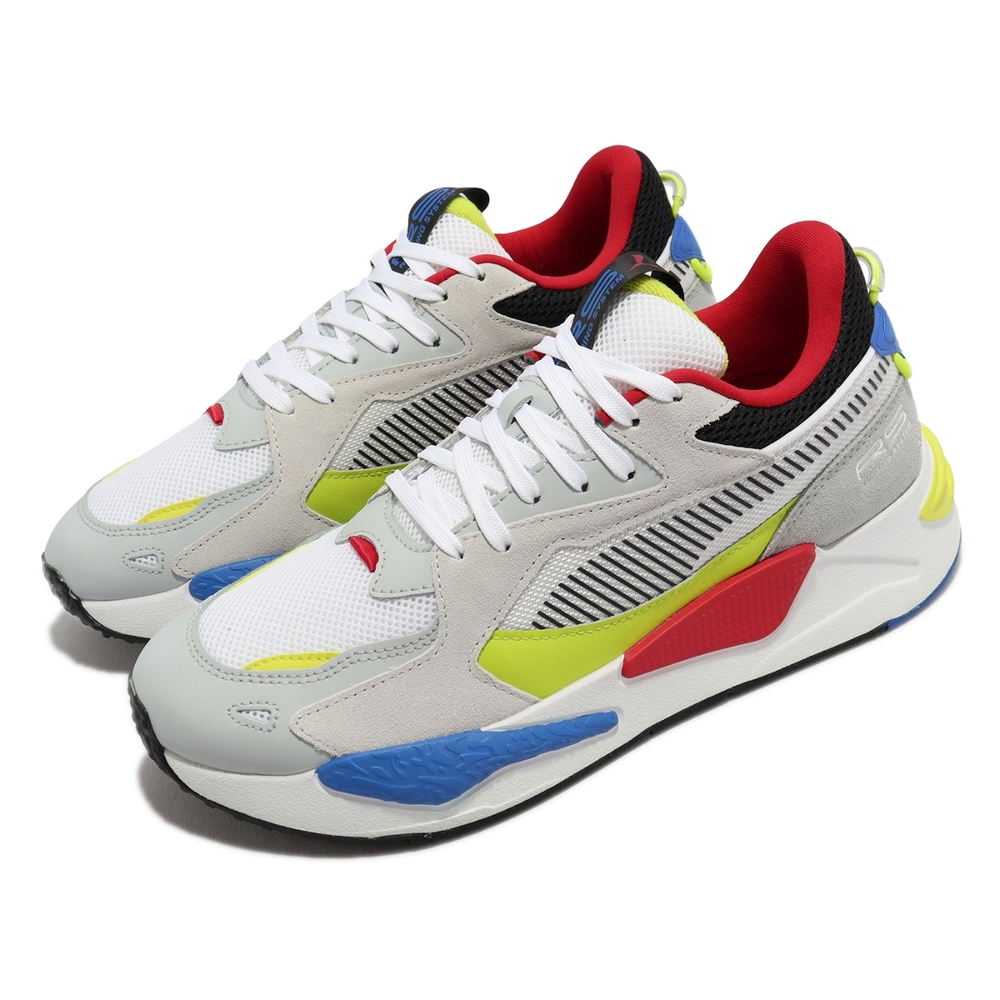 Puma 休閒鞋 RS-Z 男鞋 米灰 紅 藍 黃 撞色 麂皮 皮革 經典 38164005