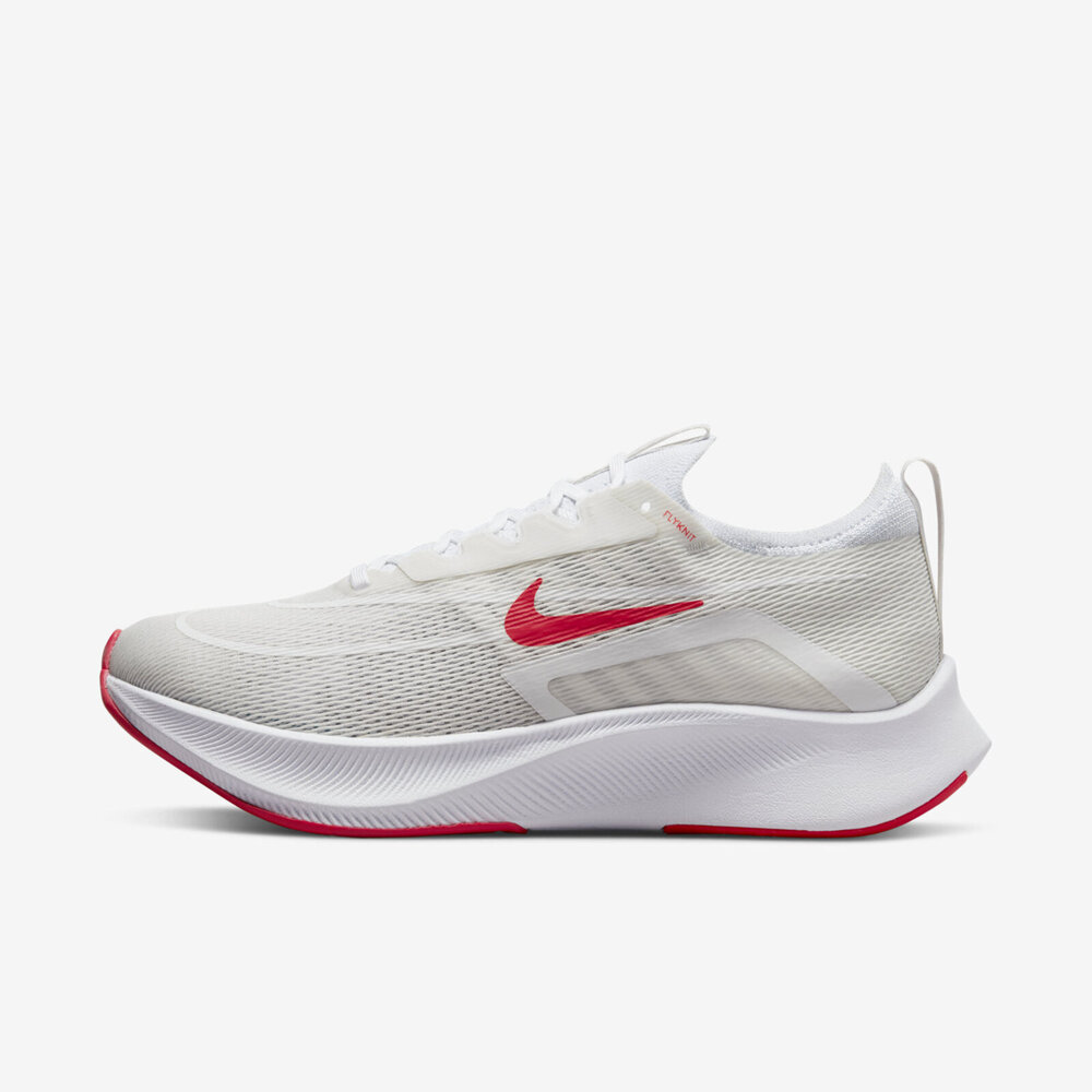 Nike Zoom Fly 4 [CT2392-006] 男 慢跑鞋 運動 訓練 路跑 包覆 襪套 緩震 透氣 灰白 紅