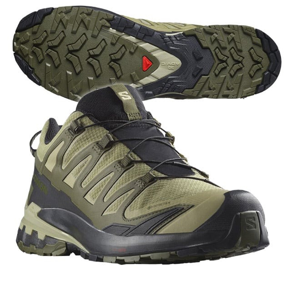 索羅門SALOMON 男XA PRO 3D V9 Goretex 防水透氣耐磨低筒登山鞋(寬楦)_