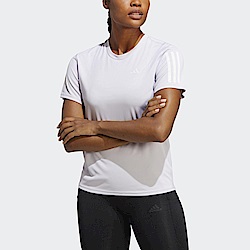 Adidas Own The Run Tee IC5192 女 短袖上衣 亞洲版 運動 慢跑 路跑 反光 透氣 淺紫