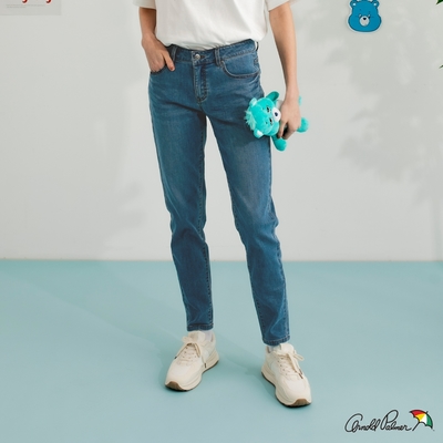 Arnold Palmer -女裝-COOLMAX涼感彈性修身牛仔褲-淺藍色