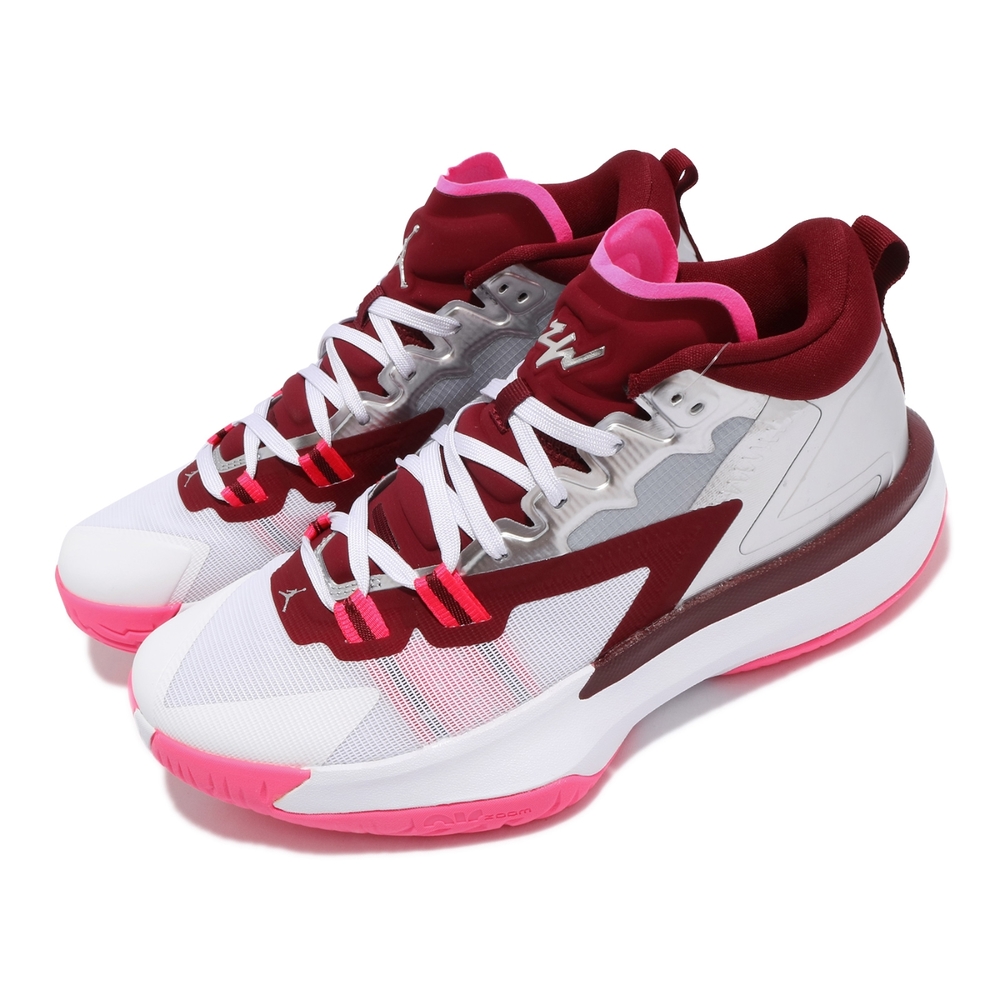 Nike 籃球鞋 Jordan Zion 1 PF 運動 男鞋 喬丹 明星款 避震 包覆 支撐 球鞋 銀 粉 DA3129100