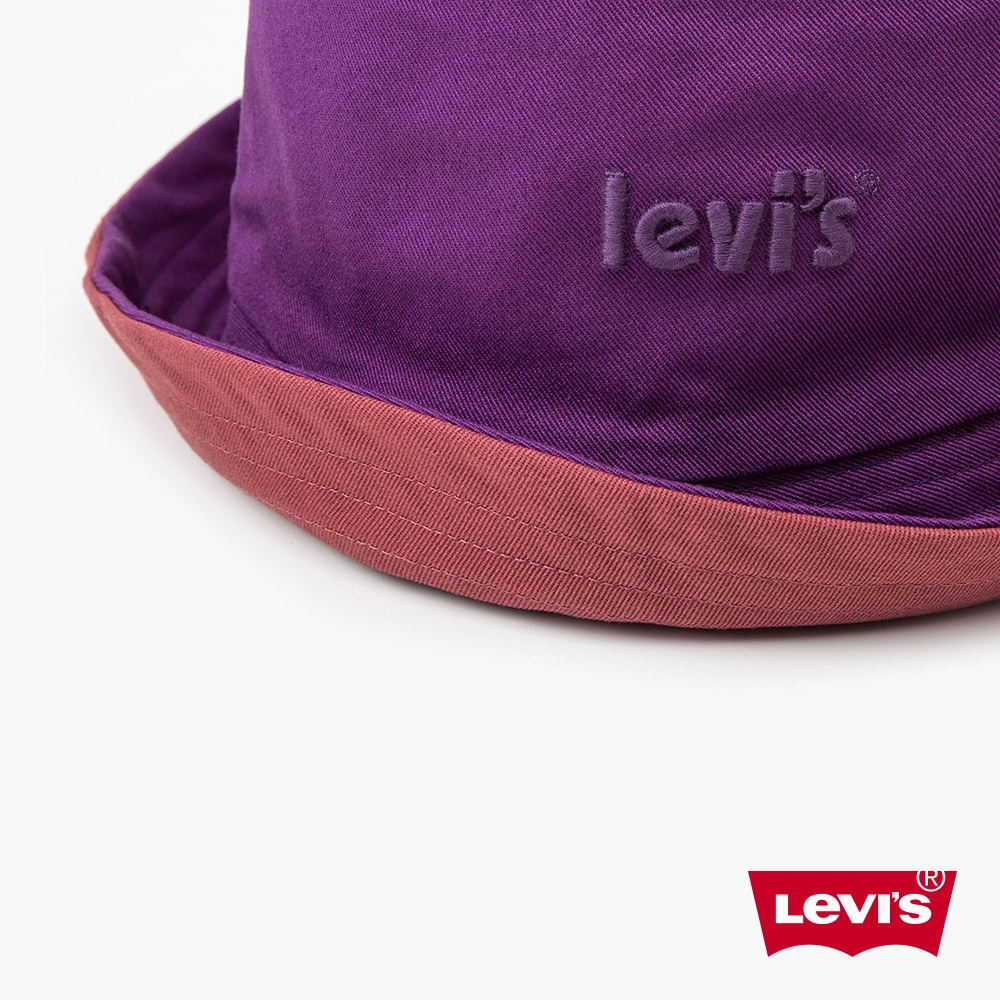 Levis 男女同款 雙面用漁夫帽 / 精工立體刺繡海報體Logo