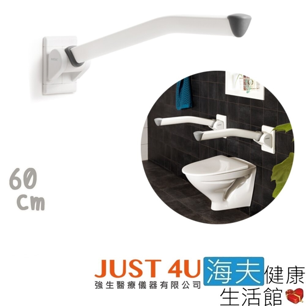 海夫健康生活館 JUST 4U Etac益他 REX 馬桶扶手 60cm_81705010