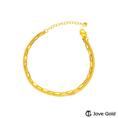 Jove gold漾金飾 關於未來黃金手鍊-雙鍊款