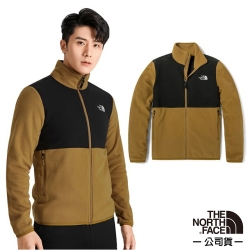 【The North Face】男新款 TKA 200 輕柔厚刷毛抓絨保暖外套.夾克_4NA3-YW2 棕/黑