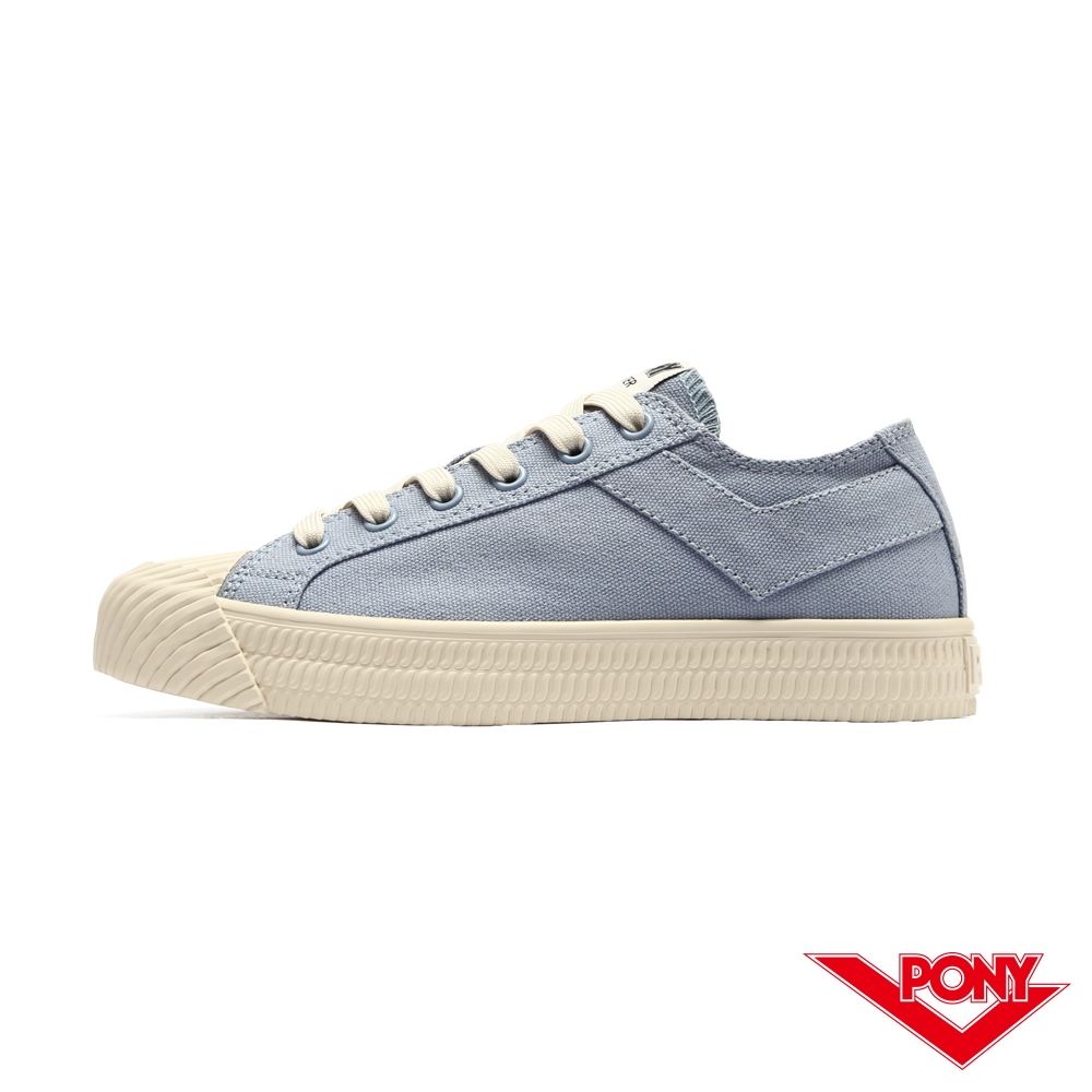 【PONY】Shooter 雙色膠底帆布鞋 女鞋-粉藍 product image 1