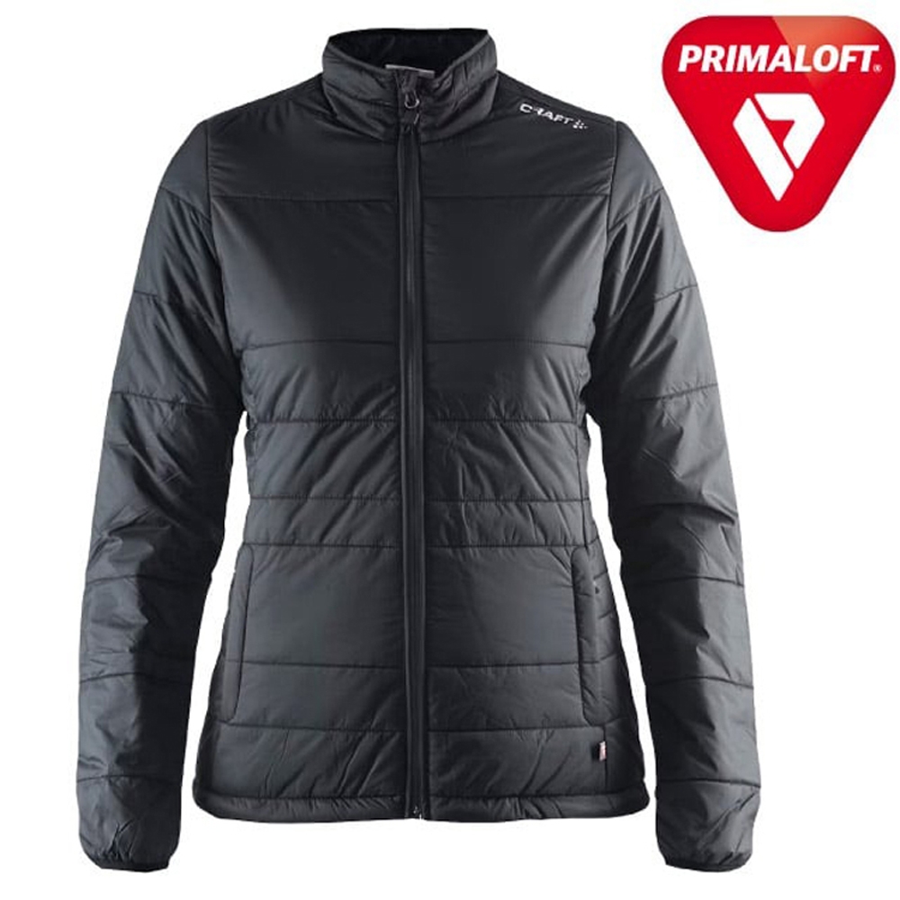 Craft 女 Insulation Primaloft Jacket 保溫棉保暖外套.防風防潑水化纖大衣_黑