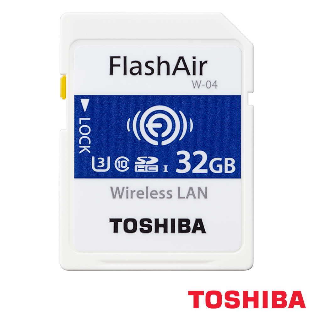 TOSHIBA 東芝Flash Air WiFi SD SDHC 32GB W04 (公司貨) | SDXC 32GB 