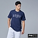 JEEP 男裝 品牌LOGO貼布繡短袖T恤-藍色 product thumbnail 1