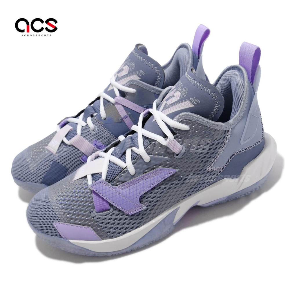 Nike 籃球鞋Why Not Zer0 4 PF 男鞋海外限定喬丹避震包覆明星款紫白
