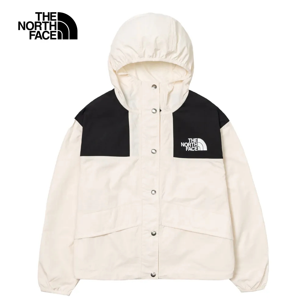 The North Face W 86 MOUNTAIN WIND JKT 女風衣外套-米白/黑-NF0A5JXOQLI