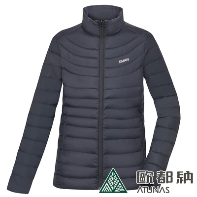 【ATUNAS 歐都納】女款KEEP WARM輕量防風保暖羽絨外套A1GA2235W黑/素面實搭/防潑水/登山出國旅遊/大尺碼