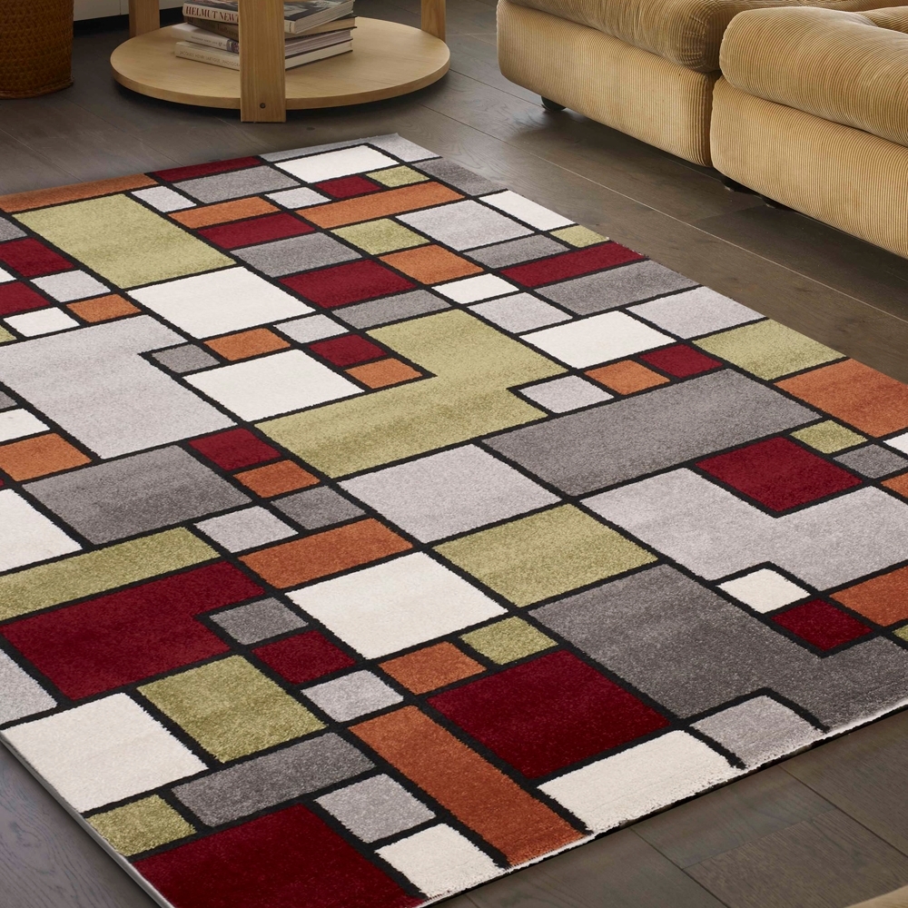 范登伯格 - 薇拉 現代地毯 - 彩方塊 (160 x 230cm)