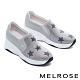 休閒鞋 MELROSE 時尚閃耀雙色晶鑽星星厚底休閒鞋－灰 product thumbnail 1