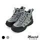 Material瑪特麗歐【全尺碼23-27】女鞋 靴子 MIT率性綁帶戰鬥短靴 T53007 product thumbnail 2