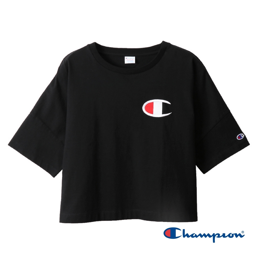 Champion Women's Logo短版Tee(黑色)