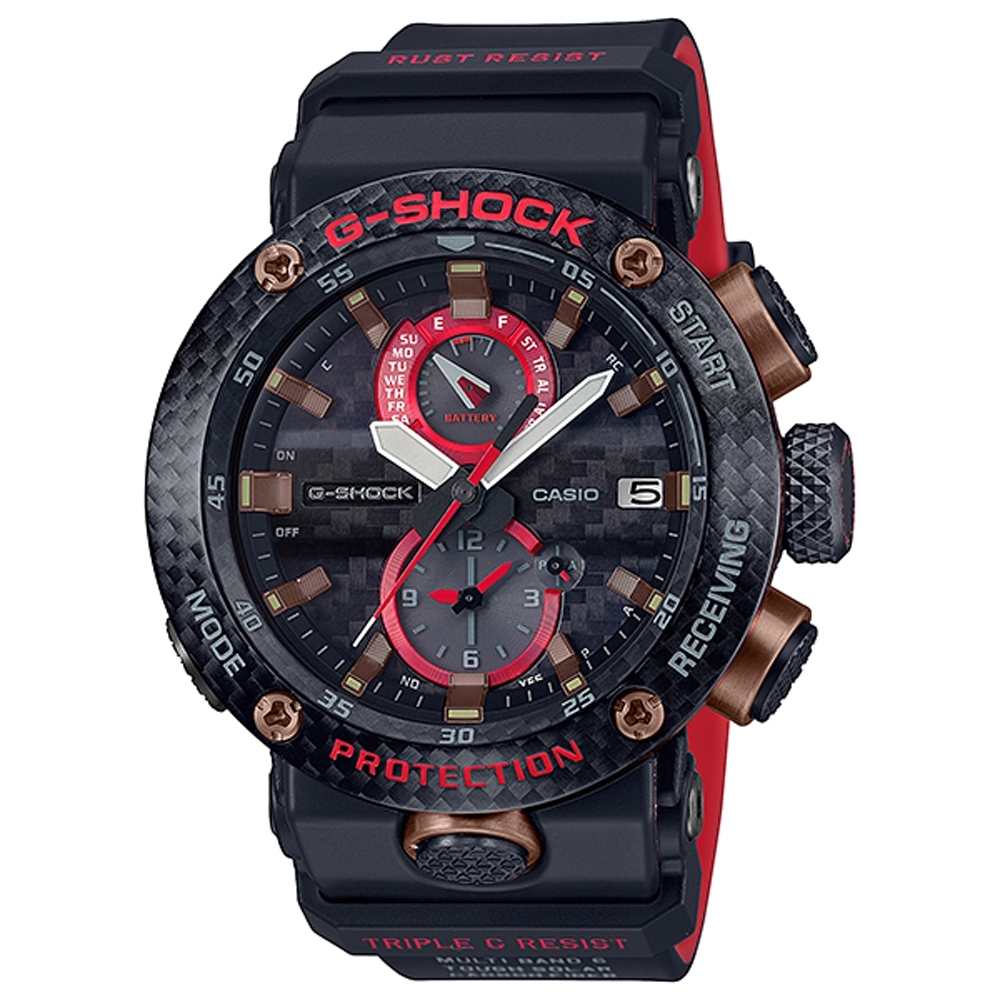 G-SHOCK 限量版空中霸王碳纖維太陽能藍芽智慧飛行錶(GWR-B1000X-1A