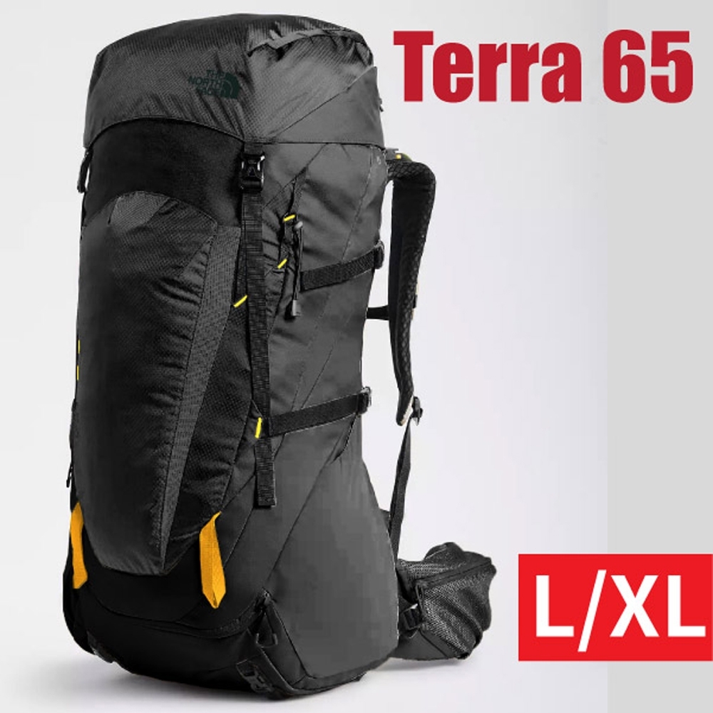TNF TERRA 65L 加大專業網狀透氣減震登山健行背包(L/XL)_黑 N