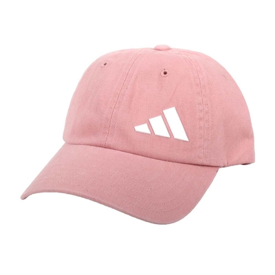 ADIDAS 運動帽-純棉 老帽 防曬 遮陽 帽子 愛迪達 HD7305 粉紅白